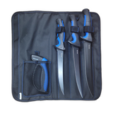 Mustad Blue Teflon Filleting Knife Set