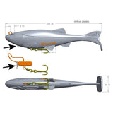 Biwaa Kapsiz HD Kast 9" Rigged Swimbait Lure