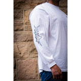 Mad Fisho Mad Marlin White Long Sleeve Tee
