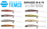 Tiemco Deruzze 70f Floating Lure Topwater