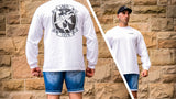 Mad Fisho Mad Marlin White Long Sleeve Tee